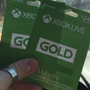 2x 3 month subscription for XBOX LIVE GOLD!